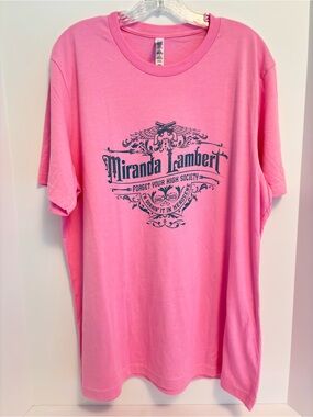 Miranda Lambert Kerosene Anniversary Tee Pink Size XL